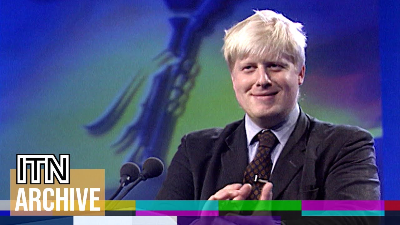 1997: Boris Johnson Playing Conservative Leader at Tory Party Conference