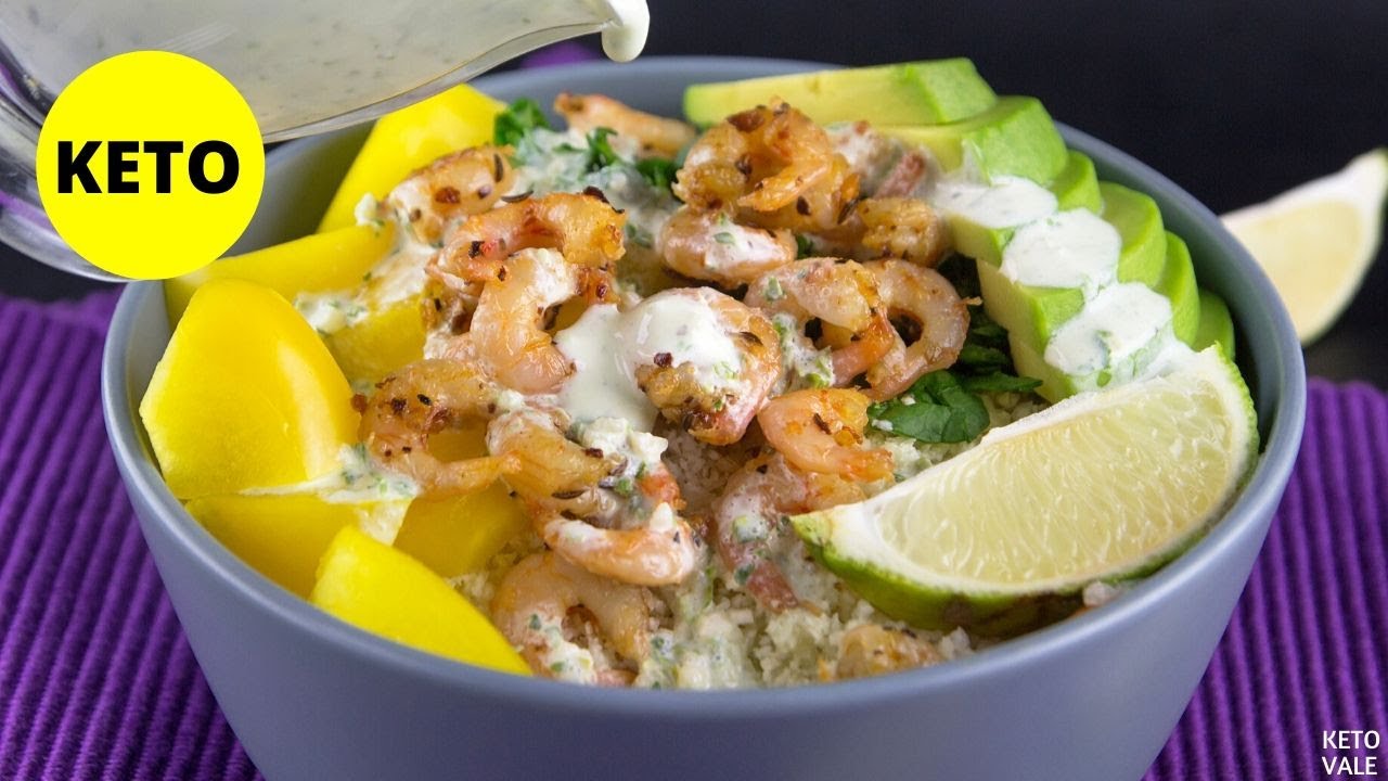 Keto Mexican Shrimp Rice Bowl YouTube
