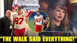 Footage of Travis Kelce Coming off the field for the last time!? Emotional Moment Caught