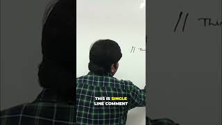 Java Single Line Comments Explained Simply! #shorts