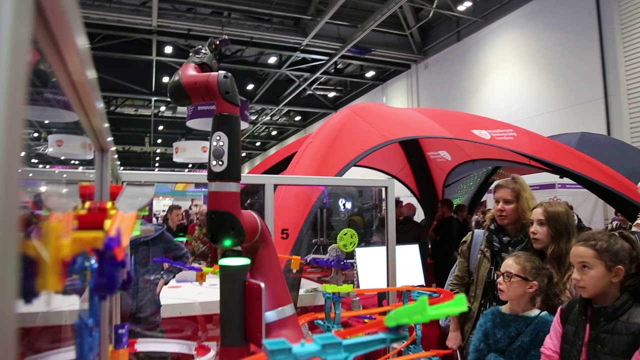 Sawyer Collaborative Robot launches Hotwheels - Middlesex University @ New Scientist Live 2017