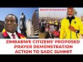 Zimbabwe citizens planned prayer demonstration to sadc summit