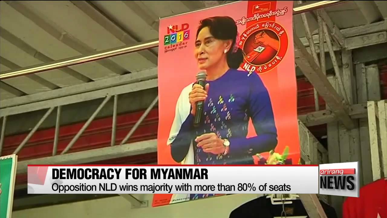 Myanmar′s opposition NLD wins election by landslide 

미얀마 야당， 과반의석으로 대통령 배출확정