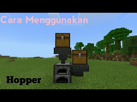 Cara Menggunakan Hopper Minecraft Pocket Edition Youtube