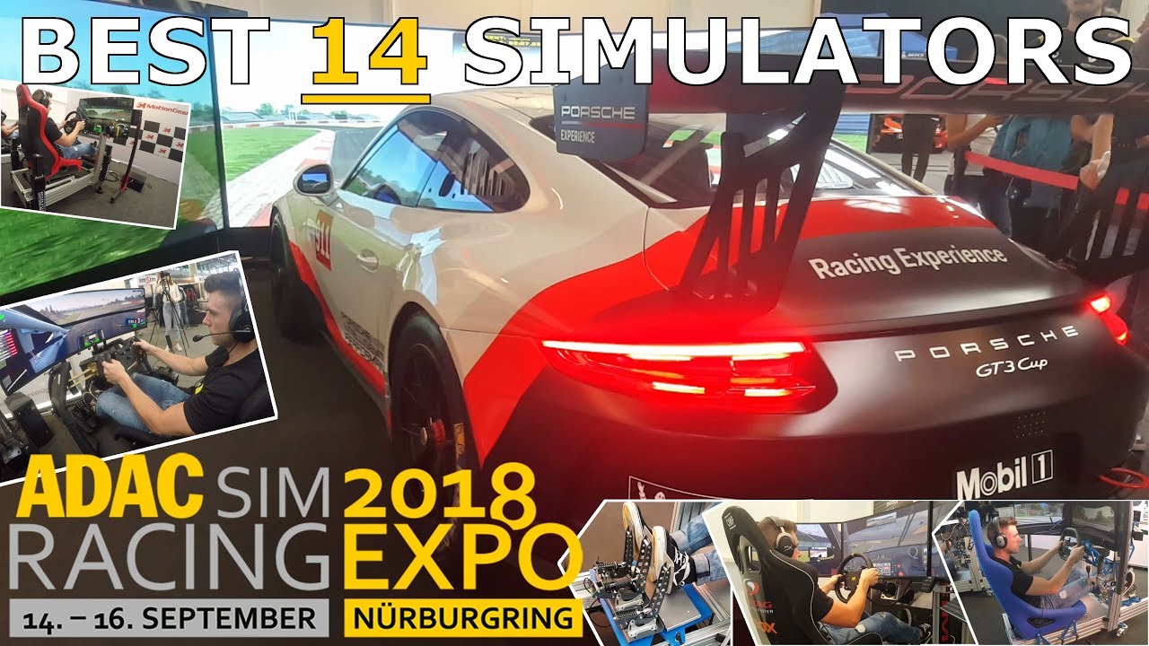 SimRacing Expo 2018 - BEST 14 SIMULATORS by Let's GO RACE - YouTube