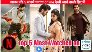 Top 5 Most Watched South Indian Movies On Netflix, Amazon Prime Video and MX Player