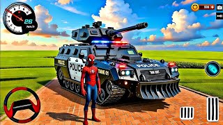 🎉 Monster Police Tank & Spiderman Gameplay 🦚 Indian Thift Auto Simulator🔥 New 3D police Car Game  screenshot 5