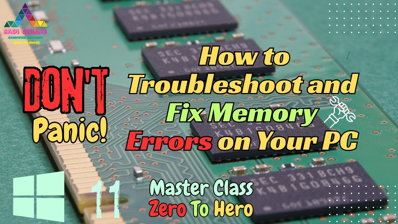 Windows Memory Diagnostic Tool Guide | PC Memory Problems Detect Karne Ka Asaan Tarika