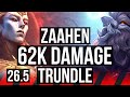ZAAHEN vs TRUNDLE (TOP) | 62K damage | EUW Master | 26.5