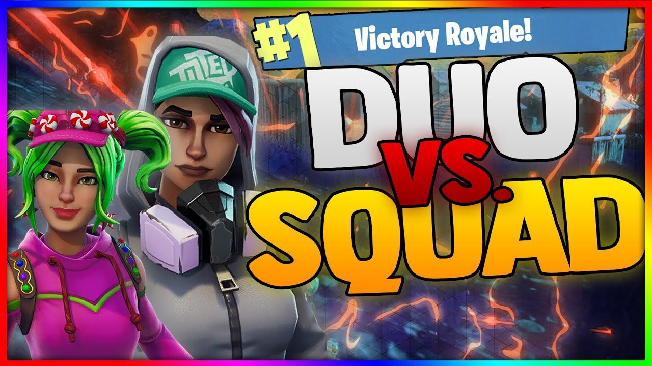 FORTNITE DUO VS. SQUAD CHALLENGE! YouTube
