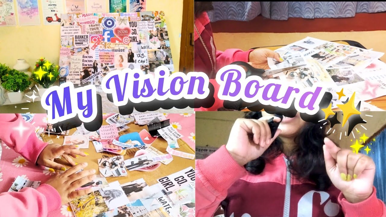 How I Made My Vision Board For 2026 That Actually Works✨|Aesthetic & Realistic   