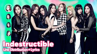 Girls' Generation - Indestructible (Line Distribution   Lyrics Karaoke) PATREON REQUESTED