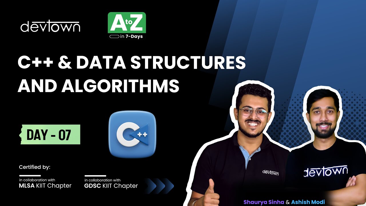 [LIVE] DAY 07 - C++ & Data structures and algorithms | COMPLETE in 7 ...