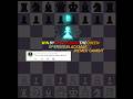 Win by sacrificing the queen opening blackmar diemer gambit ‼️‼️💎 | Chess edits