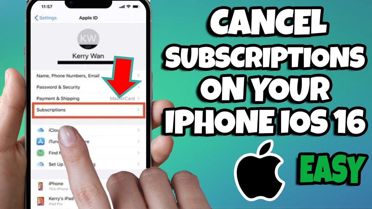 How To Cancel Subscriptions On Your iPhone IOS 16 (Easy) - YouTube