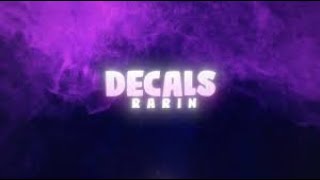 Rarin Decals Official Lyric Video
