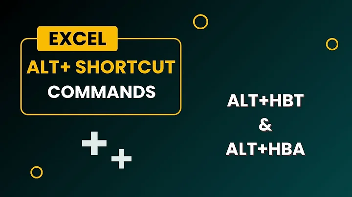Excel Hacks: Create Borders with Shortcut Commands II Step-by-Step: ALT Commands for Excel Borders