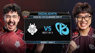 G2 vs KC | HIGHLIGHTS | 2026 #LEC Summer - Week 1 Day 3 | G2 Esports vs Karmine Corp