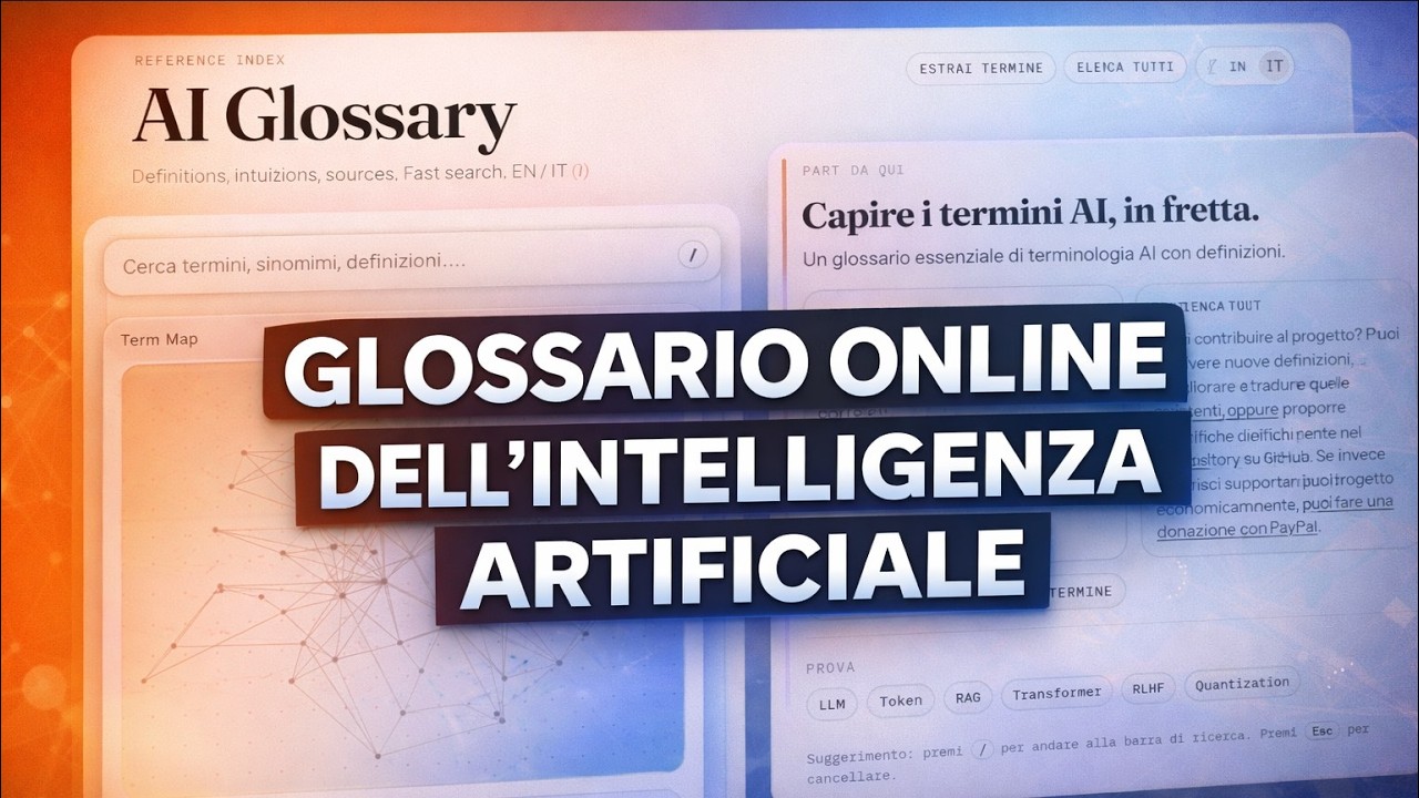 Glossario AI in italiano | creato con Opencode