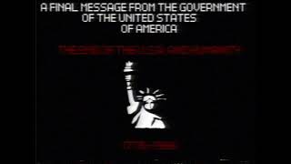 EAS SCENARIO/ANALOG HORROR: DOWNFALL OF HUMANITY (1986)