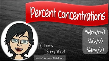 Hoe bereken je het concentratiepercentage | Percentage massa | Percentage volume | Percentage mas...