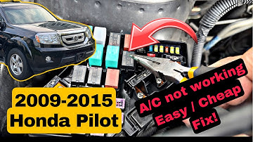 2009 - 2015 Honda Pilot A/C Not Working Fix! Try this first!