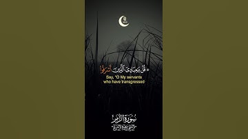 📖 تلاوة مؤثرة لسورة الزمر – الآية ٥٣ | Saud Al-Shuraim