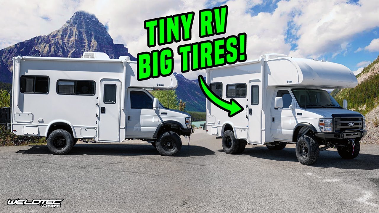 Thor Chateau 19Z   World's Smallest Class C RV Gets HUGE Suspension Upgrade, BIG TIRES and MORE!!!