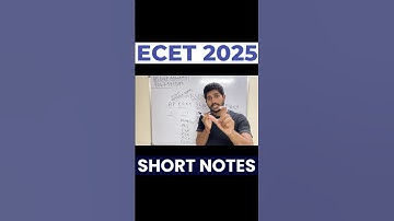 #ecetbits #diplomaexam #ecet #ecet2025