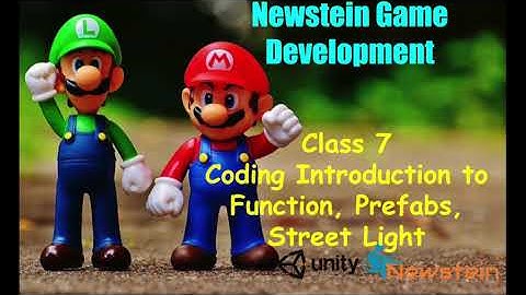 Newstein FREE Coding Course Class 7: Introduction to Function, Prefab Street Light