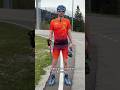 Как встать на лыжероллеры? Для тех, ни разу не стоял на лыжероллерах #rollerski #лыжероллеры