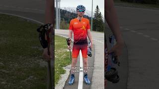 Как встать на лыжероллеры? Для тех, ни разу не стоял на лыжероллерах #rollerski #лыжероллеры