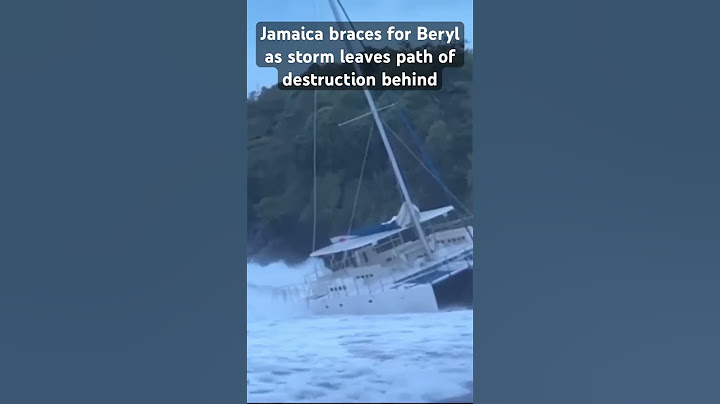 Jamaica braces for Hurricane Beryl as storm leaves path of destruction behind #hurricane #storm