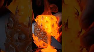 🍍 Lava Pineapple Cutting ASMR | Molten Golden Core Flow #asmr #relaxing #oddlysatisfying