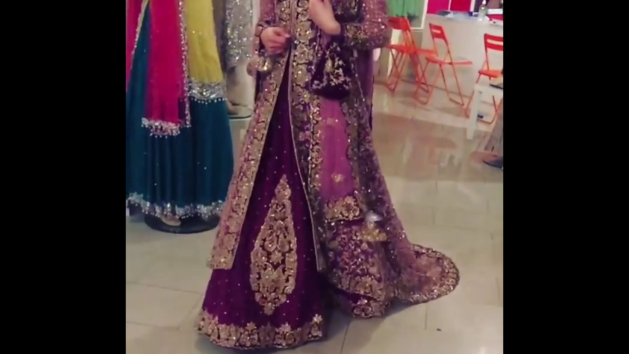 Golu designer/purple dress - YouTube
