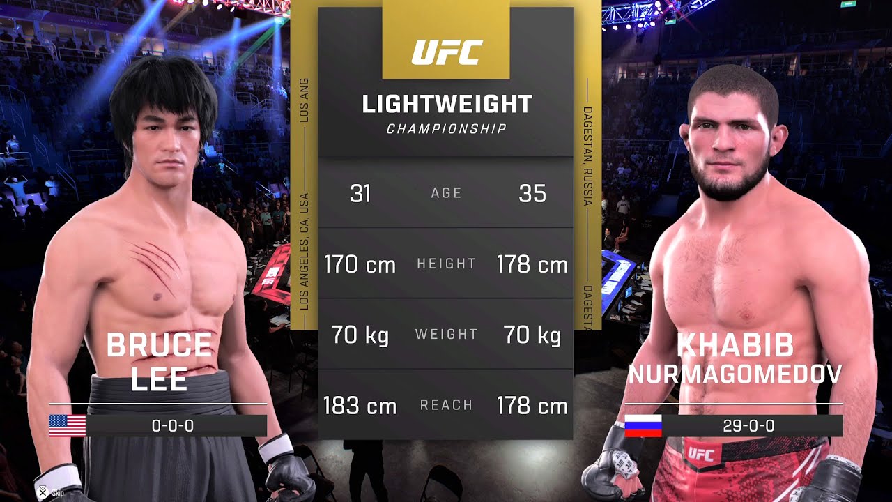 Bruce Lee vs Khabib Nurmagomedov Full Fight - EA Sports UFC 5 - YouTube