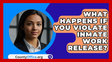 What Happens If You Violate Inmate Work Release? - CountyOffice.org