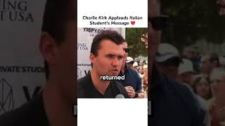 Charlie Kirk Praises a Law-Abiding International Student