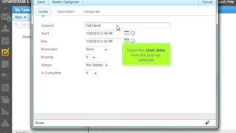 SmarterMail - 07 - Create Task
