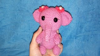 فيل اميجرومي الجزء الثالث والأخير How to crochet an amigurumi elephant part 3