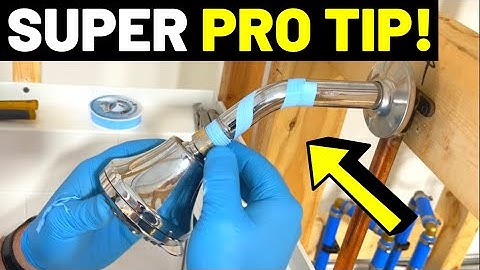 Shower Head Replacement? Try This PRO PLUMBER TIP For PTFE Tape! (Plumber