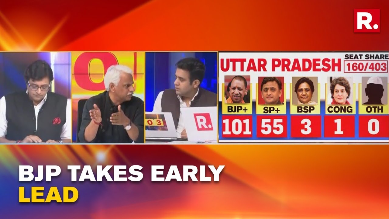 UP Election Results: BJP Crosses 100-Mark As Per Early Trends In Uttar Pradesh While SP Crosses 50