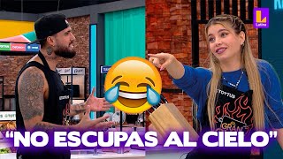 Gino Assereto afirma que tiene ventaja sobre Flavia y ella le responde | El Gran Chef Famosos