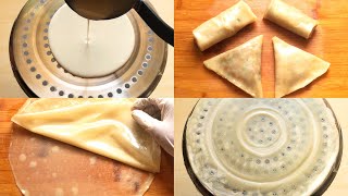 Ramadan Special - Samosa\/Spring Roll Sheets In 5 Minutes | No Knead No Rolling