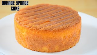 Orange Sponge Cake | Orange Cake | Sponge Cake Recipe | Manjaris Recipe screenshot 4