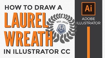How to draw a laurel wreath in Adobe Illustrator CC