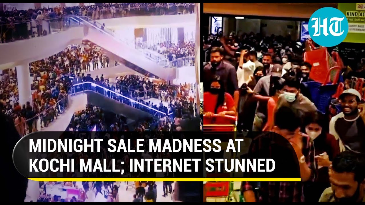 Viral: Stampede-like scenes during Midnight Sale in Kochi; Internet bewildered