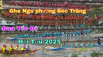 Các Ghe Ngo Trên Sông Maspero phường Sóc Trăng Đua Tốc Độ 2025