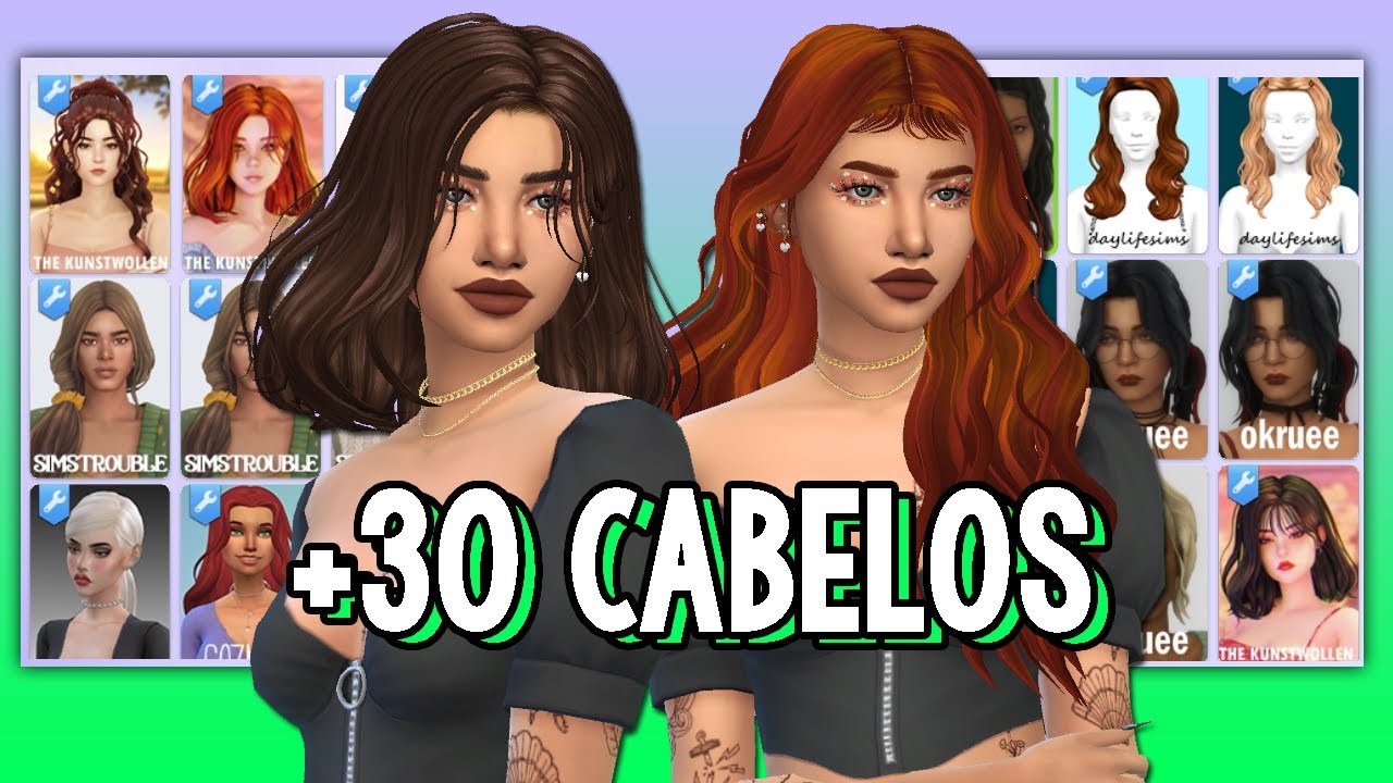 30-cabelos-maxis-match-para-baixar-the-sims-4-cc-list-youtube