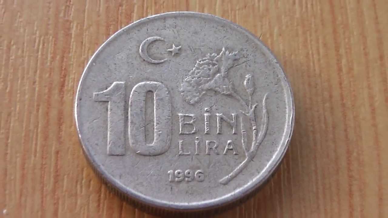 10 Bin Lira Coin Of Turkey From 1996 In HD YouTube 10 Bin Lira Coin Of Turkey From 1996 In HD YouTube